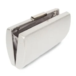 Paradox London Dionne Silber schimmernde Box Clutch Tasche* Abschlussball-taschen | Hochzeitsgäste-taschen