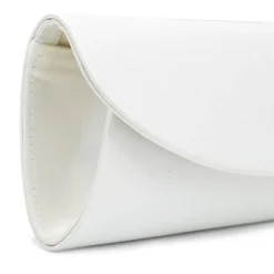 Paradox London Domina Elfenbeinfarbene Satin-Brautklammer-Tasche* Hochzeit Handtaschen