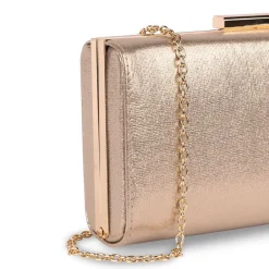 Paradox London Doria Champagner Schimmernde Box Clutch Tasche* Abschlussball-taschen | Anlass Handtaschen
