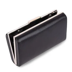 Paradox London Doria Schwarz Schimmer Box Clutch Tasche* Abschlussball-taschen | Anlass Handtaschen