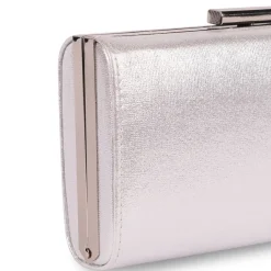 Paradox London Doria Silber schimmernde Box Clutch Tasche* Abschlussball-taschen | Anlass Handtaschen