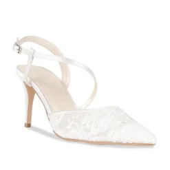 Paradox London Flora Elfenbein Mesh Spitze Offenen Gericht Schuhe* Hochzeitsschuhe | Hochhackige Schuhe
