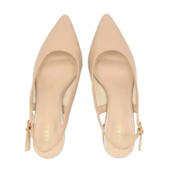 Paradox London Isadora Nackt Kunstleder Niedrig Blockabsatz Slingbacks* Ballschuhe Mit Niedrigem Absatz | Abschlussball-schuhe