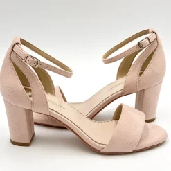 Perfect Bridal Andrea Blush Wildleder Blockabsatz Riemchensandalen* Abschlussball-sandalen | Rosa Ballschuhe