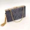 Perfect Bridal Anis Schiefergrau Wildleder Clutch Tasche* Anlass Handtaschen