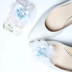 Perfect Bridal Apfel Blau Blume Schuhclips* Etwas Blaue Geschenke | Geschenke Für Die Braut