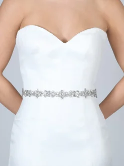 Perfect Bridal Arabella Elegant Schlank Kristall Hochzeit Gürtel* Brautkleid Gürtel