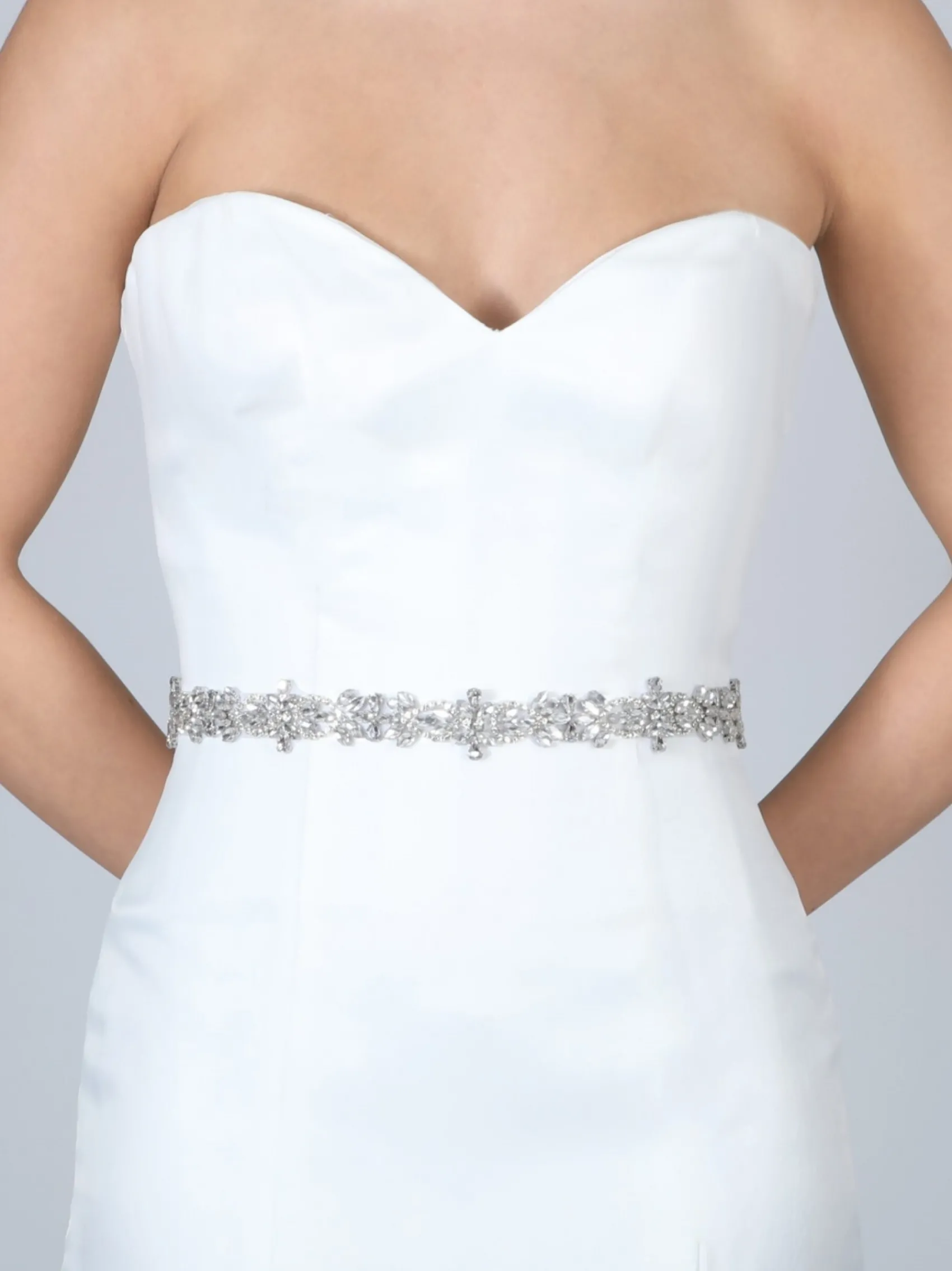 Perfect Bridal Arabella Elegant Schlank Kristall Hochzeit Gürtel* Brautkleid Gürtel