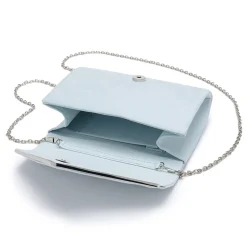 Perfect Bridal Bea Blau Wildleder Umschlag Clutch Tasche* Etwas Blaue Geschenke | Hochzeitsgäste-taschen