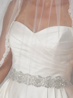 Perfect Bridal Brigitte Statement Kristall und Perlen Kleid Gürtel* Brautkleid Gürtel