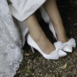 Perfect Bridal Daphne Elfenbein Organza Schleife Schuhclips* Geschenke Für Die Braut | Schuhclips