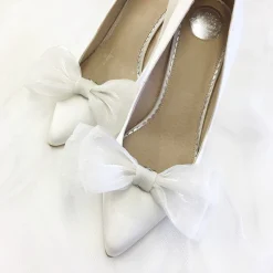 Perfect Bridal Daphne Elfenbein Organza Schleife Schuhclips* Geschenke Für Die Braut | Schuhclips