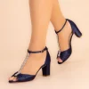Perfect Bridal Dolly Midnight Blockabsatz Diamante T-Bar Sandalen* Glitzernde Ballschuhe | Abschlussball-sandalen