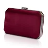 Perfect Bridal Ebenholz Beere Satin Box Clutch Tasche* Abschlussball-taschen | Hochzeitsgäste-taschen