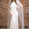 Perfect Bridal Elfenbeinfarbener einreihiger bodenlanger Polka Dot Schleier* Einstufige Schleier | Bodenlange Schleier