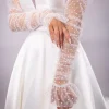 Perfect Bridal Elfenbeinfarbenes Polka Dot Brautkleid Ärmel* Brautkleid Ärmel