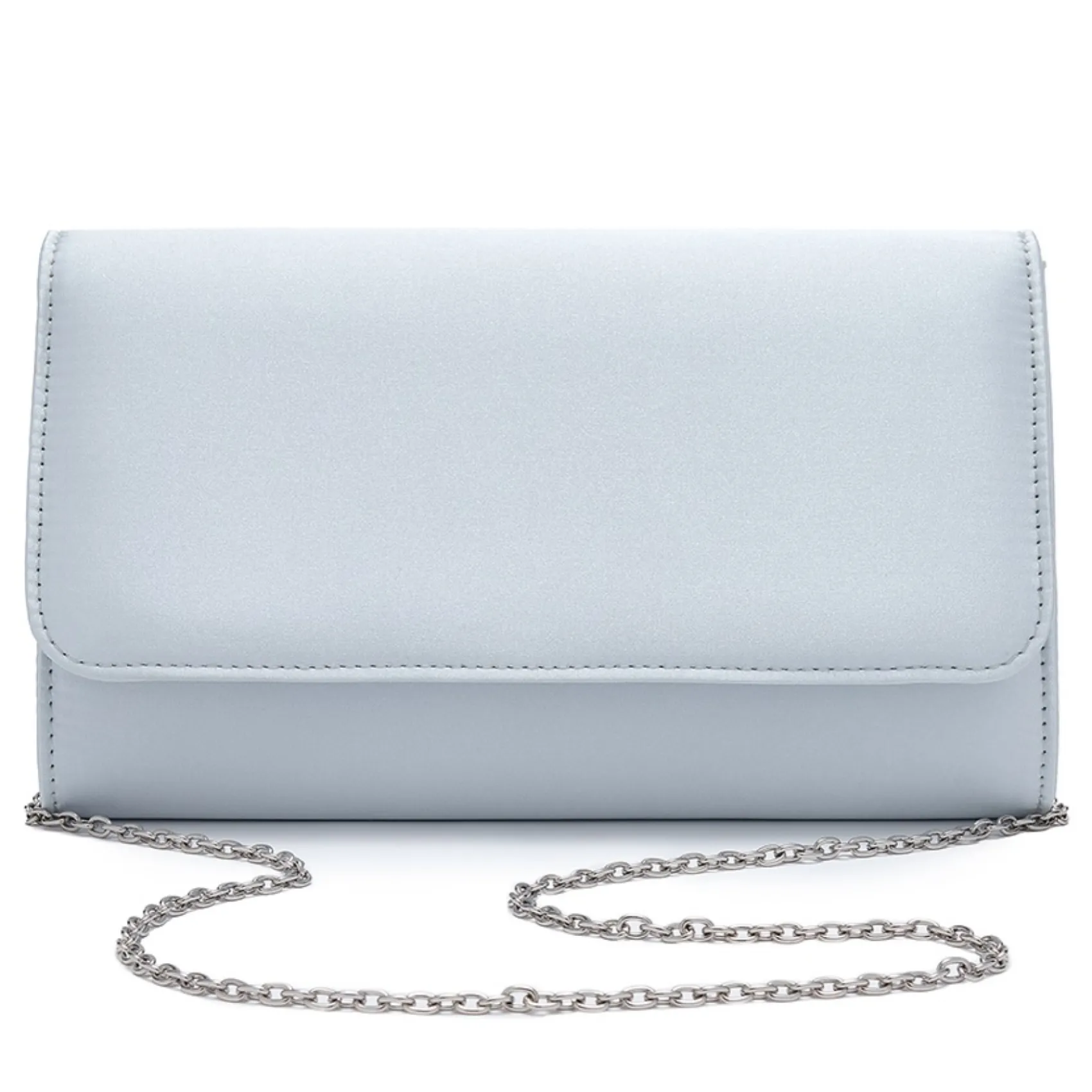 Perfect Bridal Evie Blaue Satin Clutch Tasche* Etwas Blaue Geschenke | Hochzeitsgäste-taschen