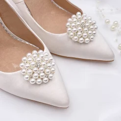 Perfect Bridal Guave Perle verschönert Brosche Schuh-Clips* Geschenke Für Die Braut | Schuhclips