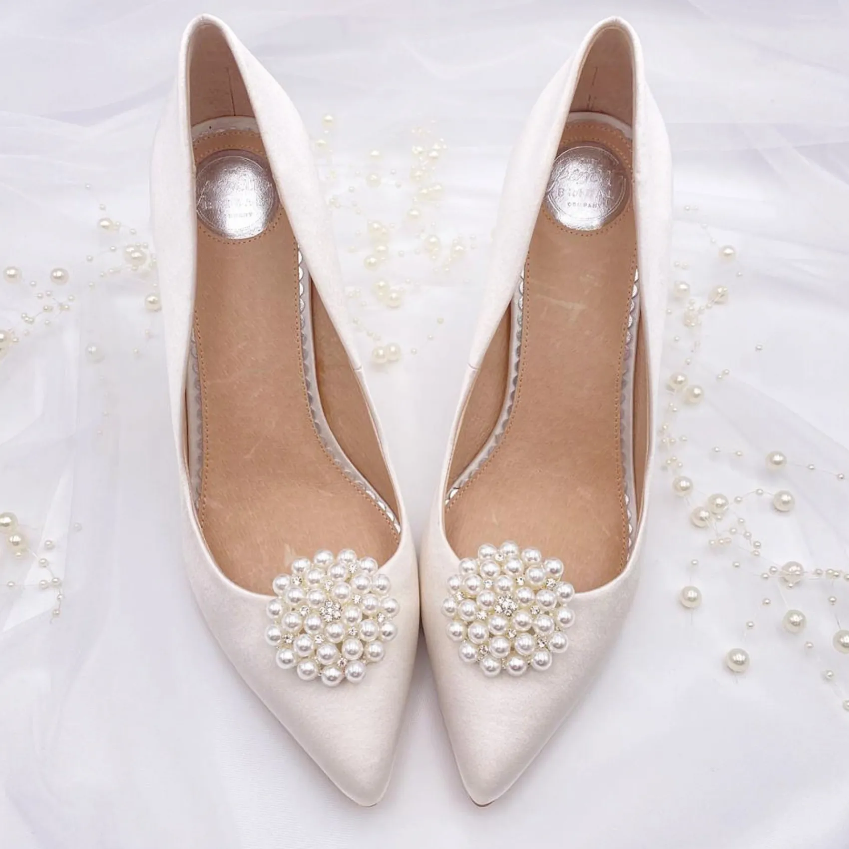 Perfect Bridal Guave Perle verschönert Brosche Schuh-Clips* Geschenke Für Die Braut | Schuhclips