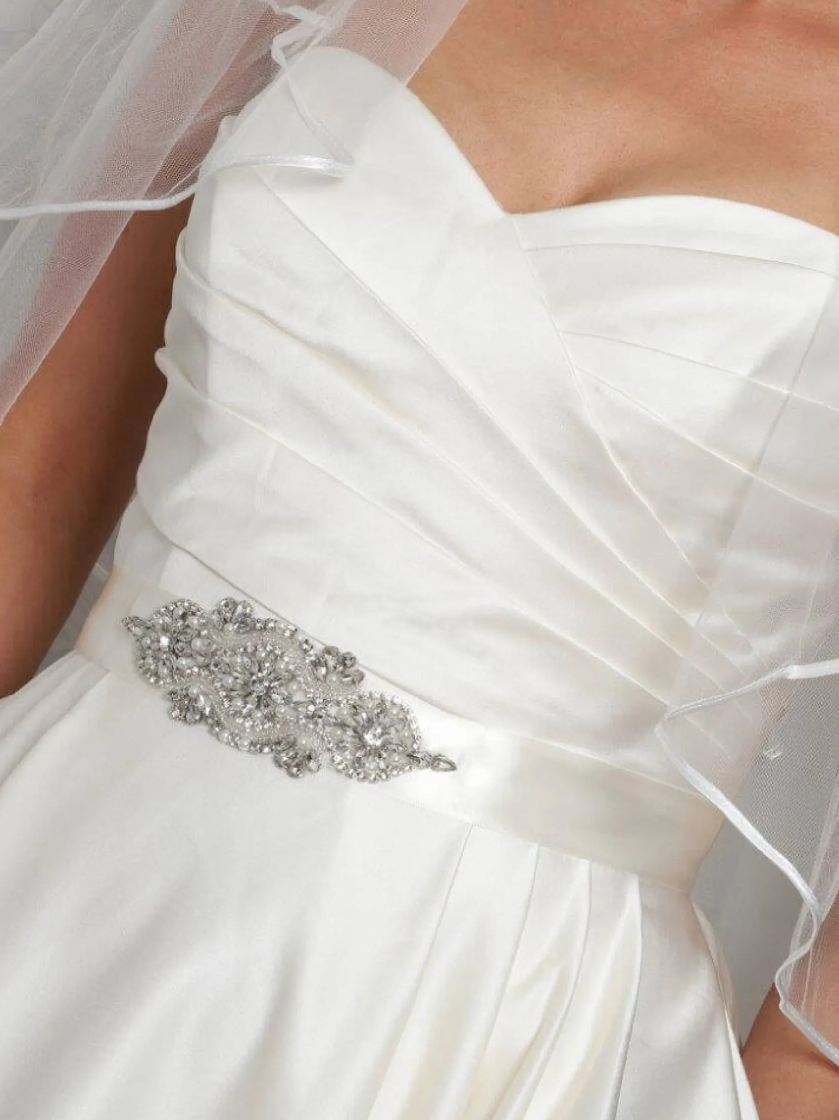 Perfect Bridal Isla Floral Kristall, Perlen und Perlen Kleid Gürtel* Brautkleid Gürtel
