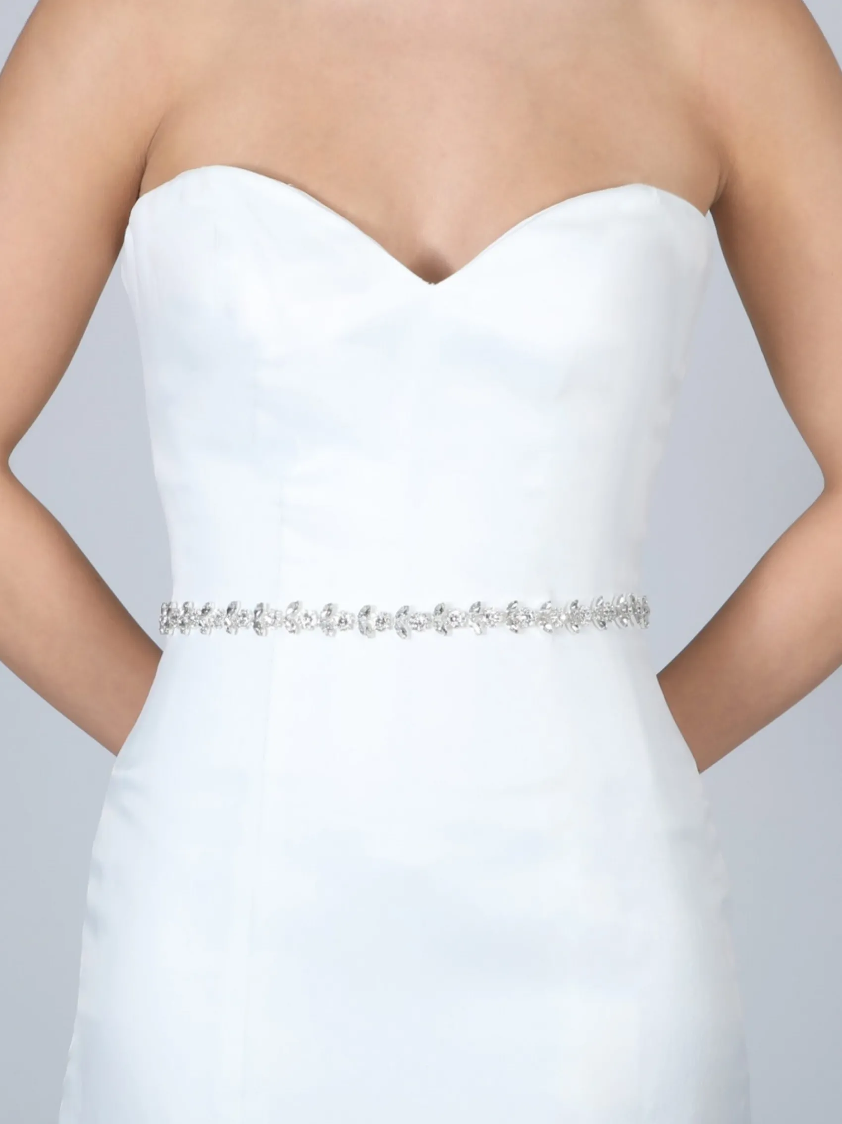 Perfect Bridal Leona Dünner Diamantener Hochzeitsgürtel* Brautkleid Gürtel