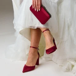 Perfect Bridal Liberty Berry Satin Blockabsatz Knöchelriemen Schuhe* Schuhe Für Hochzeitsgäste | Schuhe Für Die Mutter Der Braut