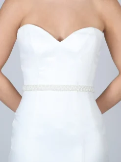 Perfect Bridal Odessa Hochzeitsgürtel mit Perlen und Perlen* Brautkleid Gürtel