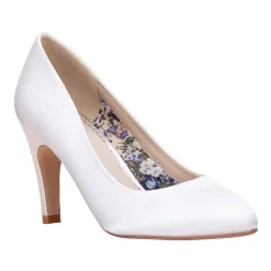 Perfect Bridal Parker Färbbar Elfenbein Satin Klassisch Brautschuhe* Hochzeitsschuhe | Schuhe Mit Mittlerem Absatz