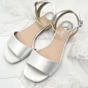 Perfect Bridal Riley Färbbare elfenbeinfarbene Satin-Sandalen (Weite Passform)* Schuhe Für Brautjungfern | Hochzeitsschuhe