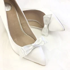 Perfect Bridal Rowan Färbbare Elfenbein Satin Schleife Schuhclips* Geschenke Für Die Braut | Schuhclips