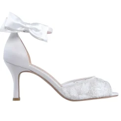 Perfect Bridal Rowan Färbbare Elfenbein Satin Schleife Schuhclips* Geschenke Für Die Braut | Schuhclips