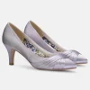 Perfect Bridal Sally Silber Satin Mid Heel Schuhe* Schuhe Für Hochzeitsgäste | Schuhe Für Die Mutter Der Braut