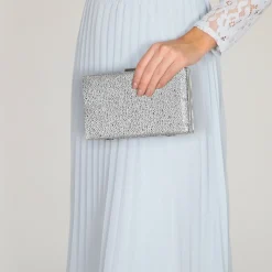 Perfect Bridal Sorrel Silber funkelnde Diamante Box Clutch Tasche* Abschlussball-taschen | Anlass Handtaschen
