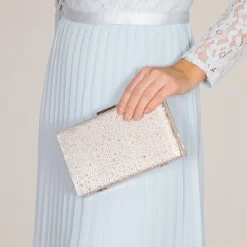 Perfect Bridal Sorrel Taupe Sparkly Diamante Box Clutch* Abschlussball-taschen | Anlass Handtaschen