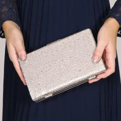 Perfect Bridal Sorrel Taupe Sparkly Diamante Box Clutch* Abschlussball-taschen | Anlass Handtaschen