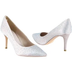 Perfect Bridal Stara Taupe Kristallverzierte spitze Pumps* Glitzernde Ballschuhe | Party-schuhe