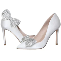 Perfect Bridal Zinnia Crystal verschönert große Schleife Schuh-Clips* Geschenke Für Die Braut | Schuhclips