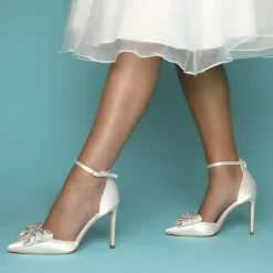 Perfect Bridal Zinnia Crystal verschönert große Schleife Schuh-Clips* Geschenke Für Die Braut | Schuhclips
