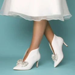 Perfect Bridal Zinnia Crystal verschönert große Schleife Schuh-Clips* Geschenke Für Die Braut | Schuhclips