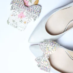 Perfect Bridal Zinnia Crystal verschönert große Schleife Schuh-Clips* Geschenke Für Die Braut | Schuhclips