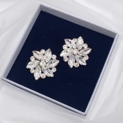 Lace & Favour Petal Silber Kristall Blume Schuhclips* Geschenke Für Die Braut | Schuhclips