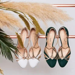 Rachel Simpson Paloma Elfenbein Wildleder Vintage T-Bar Schuhe* Schuhe Für Hochzeitsgäste | Hochzeitsschuhe