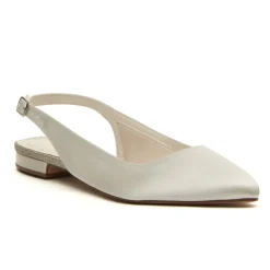 Rainbow Club Alise Färbbare Elfenbeinfarbene Satin Slingback Spitze Pumps* Schuhe Für Brautjungfern | Hochzeitsschuhe