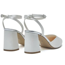Rainbow Club Aria Färbbar Elfenbein Satin Slingback Riemchen Blockabsatz* Schuhe Für Hochzeitsgäste | Hochzeitsschuhe
