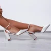 Rainbow Club Bella Elfenbein Satin Breite Passform Knöchelriemen Block Heels* Schuhe Für Die Mutter Der Braut | Hochzeitsschuhe