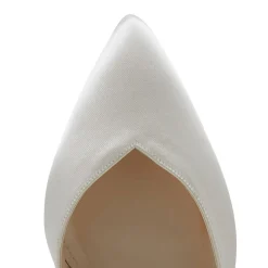 Rainbow Club Bella Elfenbein Satin Breite Passform Knöchelriemen Block Heels* Schuhe Für Die Mutter Der Braut | Hochzeitsschuhe