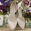 Rainbow Club Brianna Färbbare Elfenbeinfarbene Satin Riemchen Schuhe* Hochzeitsschuhe | Schuhe Mit Niedrigem Absatz