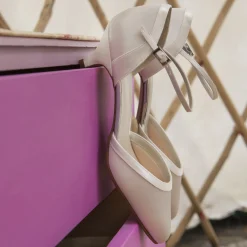 Rainbow Club Brianna Färbbare Elfenbeinfarbene Satin Riemchen Schuhe* Hochzeitsschuhe | Schuhe Mit Niedrigem Absatz