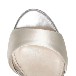 Rainbow Club Gracie Elfenbeinfarbene Satin-Sandalen mit hohem Blockabsatz* Schuhe Für Hochzeitsgäste | Hochzeitsschuhe