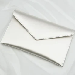 Rainbow Club Hattie Dyeable Elfenbein Satin Umschlag Clutch Tasche* Hochzeit Handtaschen